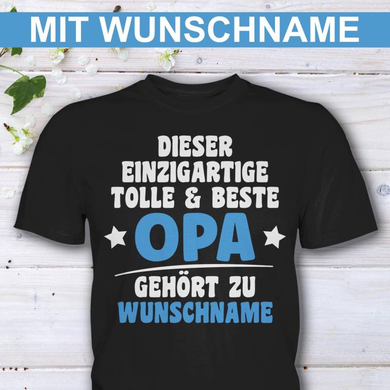Dieser Tolle Opa Gehört Zu Wunschname - Geschenk Individuell Personalisiert von HaLiLuDesigns