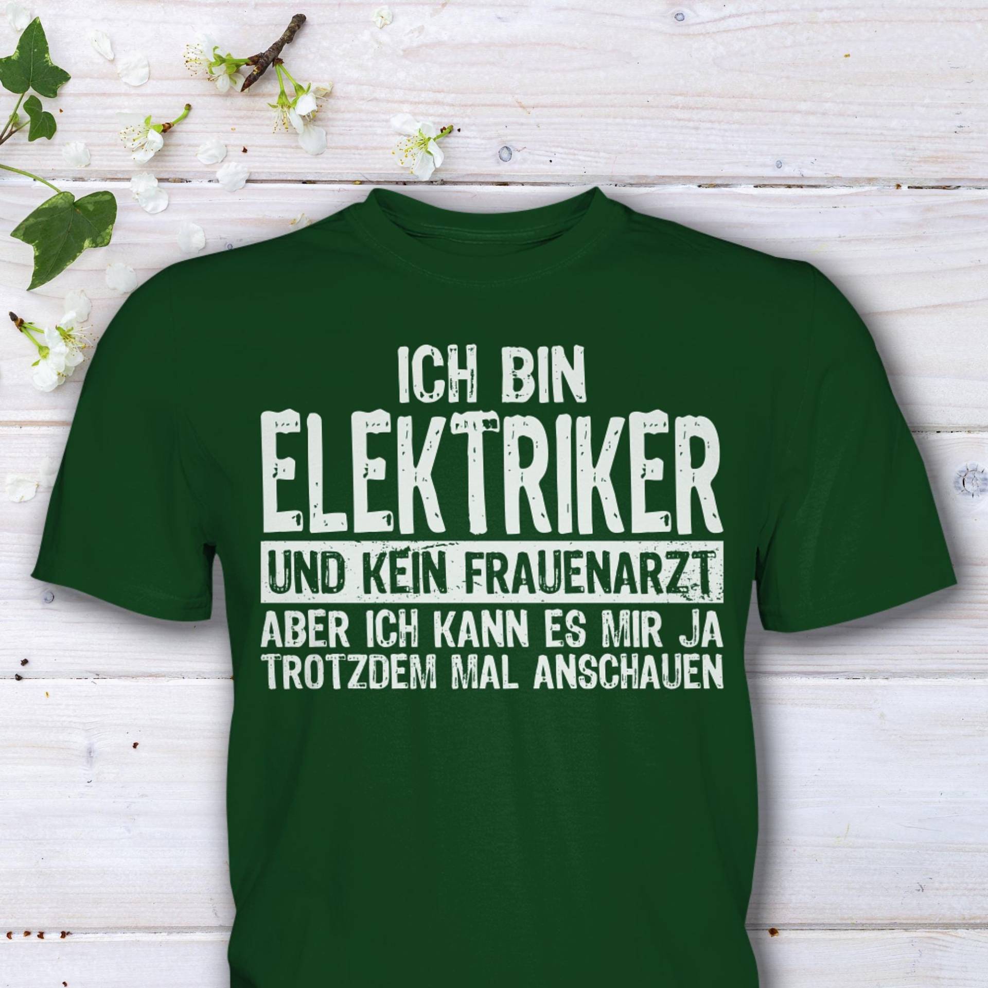 Elektriker T-Shirt Mit Spruch, Bin Und Kein Frauenarzt, Witzige Geschenkidee, Lustiges Geschenk Elektriker T-Shirt Mit Spruch, Bin Und Kein Frauenarzt, Witzige Geschenkidee, Lustiges Geschenk von HaLiLuDesigns