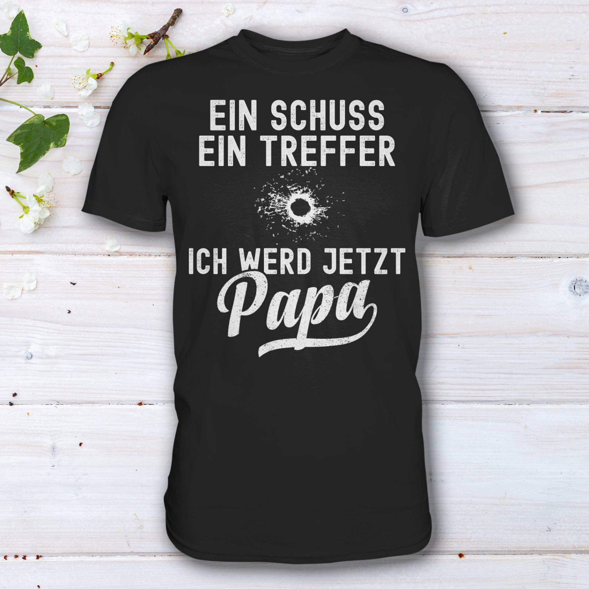 Papa T-Shirt, Geschenk, Spruch, Ein Schuss. Treffer. Ich Werde Jetzt Papa. Lustiges Geschenk Für Werdender Vater, Shirt Papa T-Shirt, Geschenk, Spruch, Ein Schuss. Treffer. Ich Werde Jetzt Papa. Lustiges Geschenk Für Werdender Vater, Shirt von HaLiLuDesigns