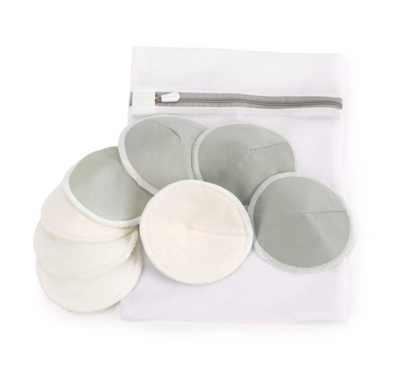 Haakaa BH-Stilleinlagen Wiederverwendbare Stilleinlagen Komfort-Set, Bambus Stilleinlagen, 1-St., Zuverlässigen Schutz vor auslaufender Muttermilch, 8er Set von Haakaa