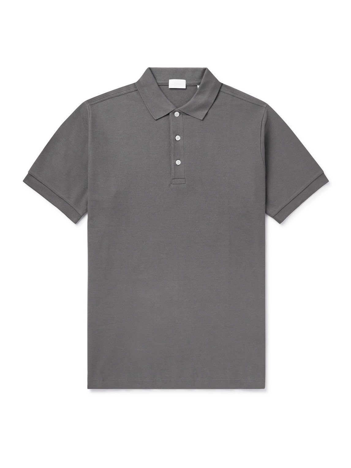 Håndværk - Pima Cotton-Piqué Polo Shirt - Men - Gray - S von Håndværk