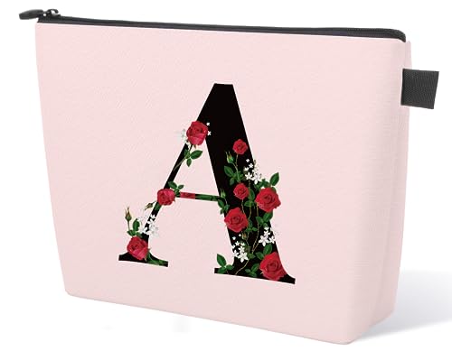 YESMET Personalized Makeup Bag, Makeup Bags for Women, Canvas Initial Cosmetic Bag Travel Make Up Bag with Zipper, Monogrammed Bridesmaid Gifts for Women Friends Teachers YESMET Personalized Makeup Bag, Makeup Bags for Women, Canvas Initial Cosmetic Bag Travel Make Up Bag with Zipper, Monogrammed Bridesmaid Gifts for Women Friends Teachers von Haarlosy