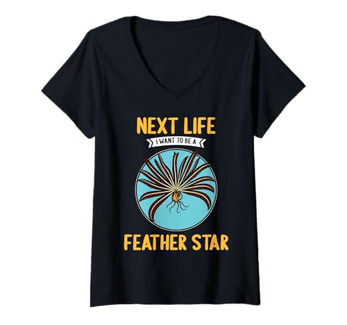 Damen Haarsterne Haarstern T-Shirt mit V-Ausschnitt Damen Haarsterne Haarstern T-Shirt mit V-Ausschnitt von Haarsterne Haarstern Tier Shop