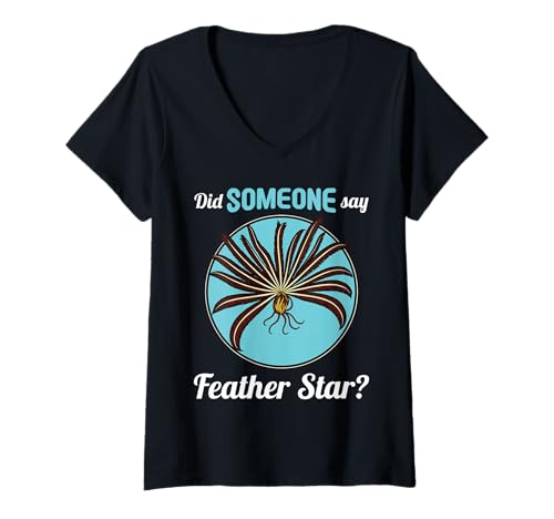 Damen Haarsterne Haarstern T-Shirt mit V-Ausschnitt Damen Haarsterne Haarstern T-Shirt mit V-Ausschnitt von Haarsterne Haarstern Tier Shop