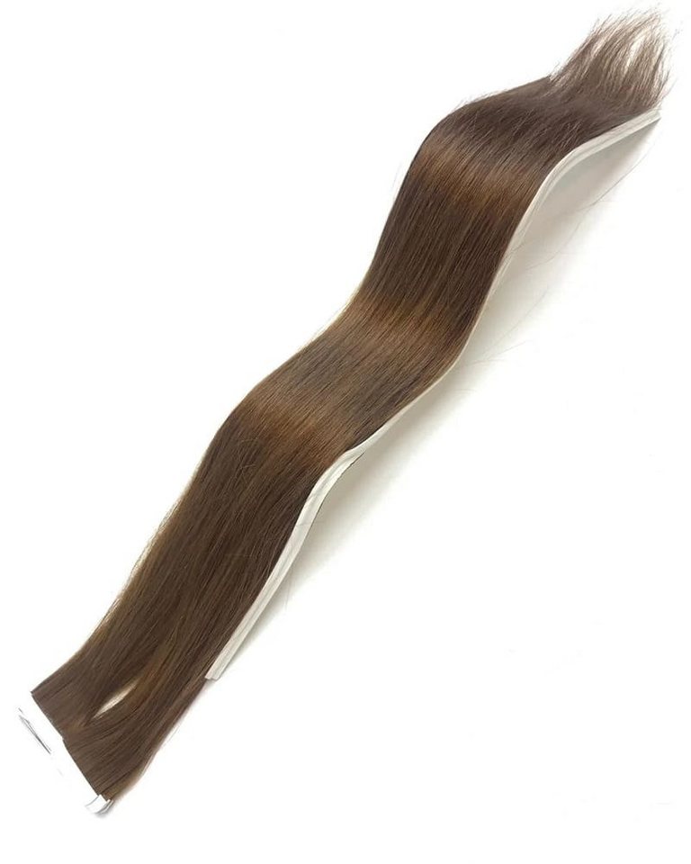 Haarwelten Deluxe Hair Extensions Echthaar-Extension Tape-in Echthaar, Remy Qualität, dunkelblond, ca. (25 g), versch., 100% Echthaartresse für Extensions als Tape Haarwelten Deluxe Hair Extensions Echthaar-Extension Tape-in Echthaar, Remy Qualität, dunkelblond, ca. (25 g), versch., 100% Echthaartresse für Extensions als Tape von Haarwelten Deluxe Hair Extensions