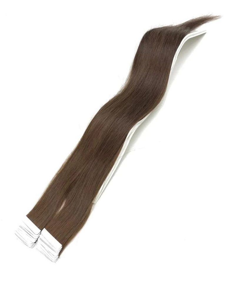 Haarwelten Deluxe Hair Extensions Echthaar-Extension Tape in Hair Echthaartapes, dunkelblond, Remy Haar für Haarextensions, 100% Echthaartresse für Extensions als Tape Haarwelten Deluxe Hair Extensions Echthaar-Extension Tape in Hair Echthaartapes, dunkelblond, Remy Haar für Haarextensions, 100% Echthaartresse für Extensions als Tape von Haarwelten Deluxe Hair Extensions