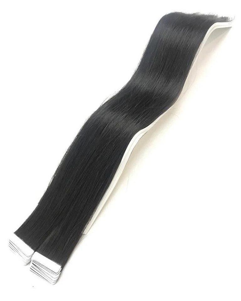 Haarwelten Deluxe Hair Extensions Echthaar-Extension Tape in Hair Echthaartapes, natur schwarz, Remy Haar für Haarextension, 100% Echthaartresse für Extensions als Tape Haarwelten Deluxe Hair Extensions Echthaar-Extension Tape in Hair Echthaartapes, natur schwarz, Remy Haar für Haarextension, 100% Echthaartresse für Extensions als Tape von Haarwelten Deluxe Hair Extensions
