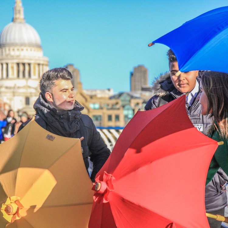 Haasch Supabrella - Size Large Ethisch, Plastikfrei, Fair-Trade, Biologisch Abbaubar, Nachhaltig, Schirm Für Sonne, Regen, Sonnenschirm von HaaschDesign