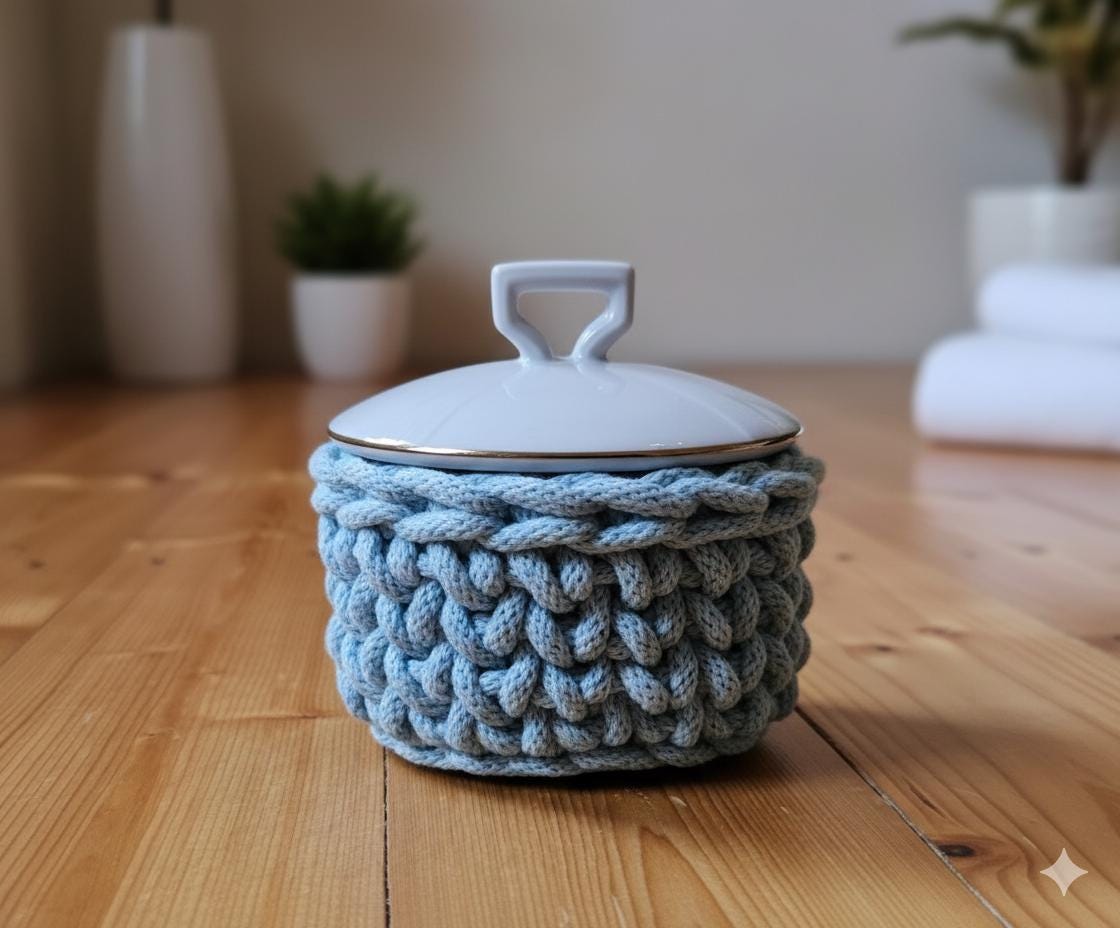 Schmuckdose Häkeldose Mit Deckel Schmuckkästchen Schmuckbox Schatulle Utensilo Dose Box Aufbewahrung Weihnachtsgeschenk Geschenk Makramee von HaaseDesignUnikate