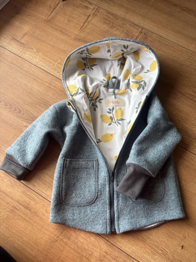 Walk Jacke Für Kinder, Kinderjacke, Übergangsjacke, Übergangsmantel, Kindermantel, Walkjacke von Haaselein