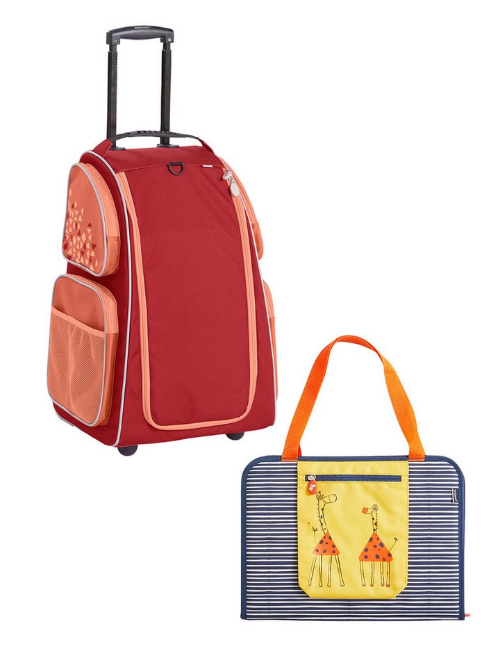 Haba Kinderkoffer Schranktrolley 2 Rollen und Kreativtasche, Reisekoffer Kinder, Trolley Kinder, Kofferset Kids von Haba