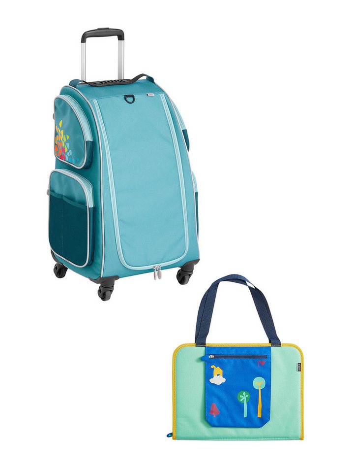 Haba Kinderkoffer Schranktrolley 4 Rollen und Kreativtasche, Reisekoffer Kinder, Trolley Kinder, Kofferset Kids von Haba