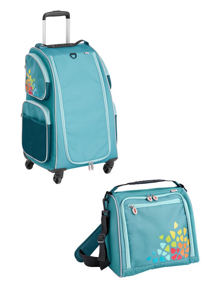 Haba Kinderkoffer Schranktrolley 4 Rollen und Trolleytasche, Reisekoffer Kinder, Trolley Kinder, Kofferset Kids von Haba