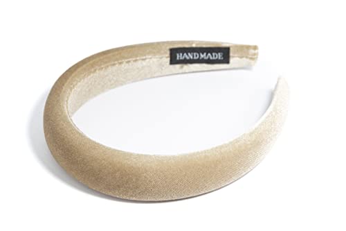 HABAC STUDIO - Stirnbänder für Frauen, Haarschmuck für Frauen, Haarbänder für Mädchen, Stirnbänder, Samt, gepolstert, 3 cm breit. HABAC STUDIO - Stirnbänder für Frauen, Haarschmuck für Frauen, Haarbänder für Mädchen, Stirnbänder, Samt, gepolstert, 3 cm breit. von Habac Studio
