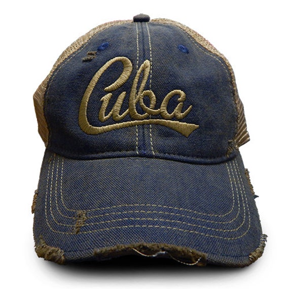 Blaue Vintage Baseballmütze Blaue Vintage Baseballmütze von HabanaBrandClothing