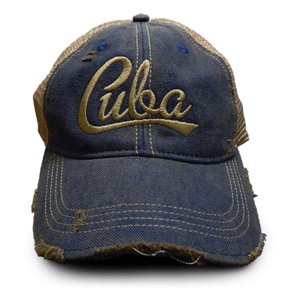 Blaue Vintage Baseballmütze Blaue Vintage Baseballmütze von HabanaBrandClothing