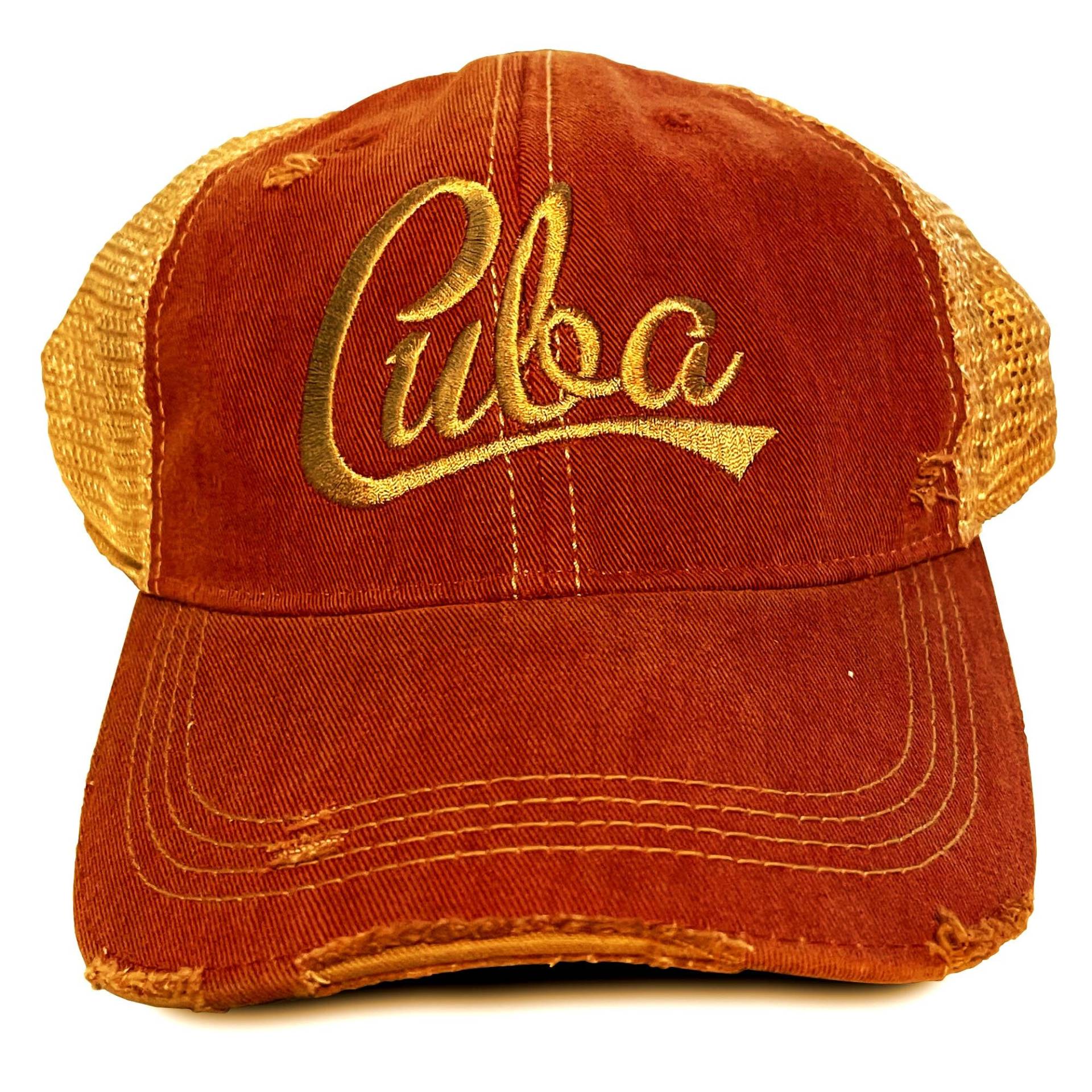 Vintage Rote Kuba Baseballmütze Vintage Rote Kuba Baseballmütze von HabanaBrandClothing