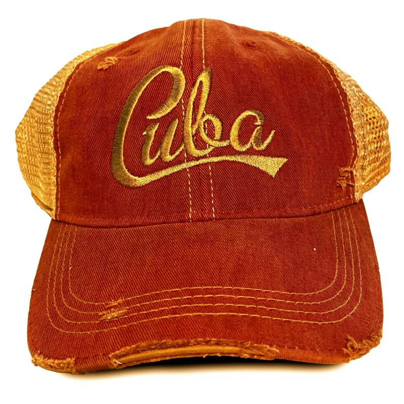 Vintage Rote Kuba Baseballmütze Vintage Rote Kuba Baseballmütze von HabanaBrandClothing