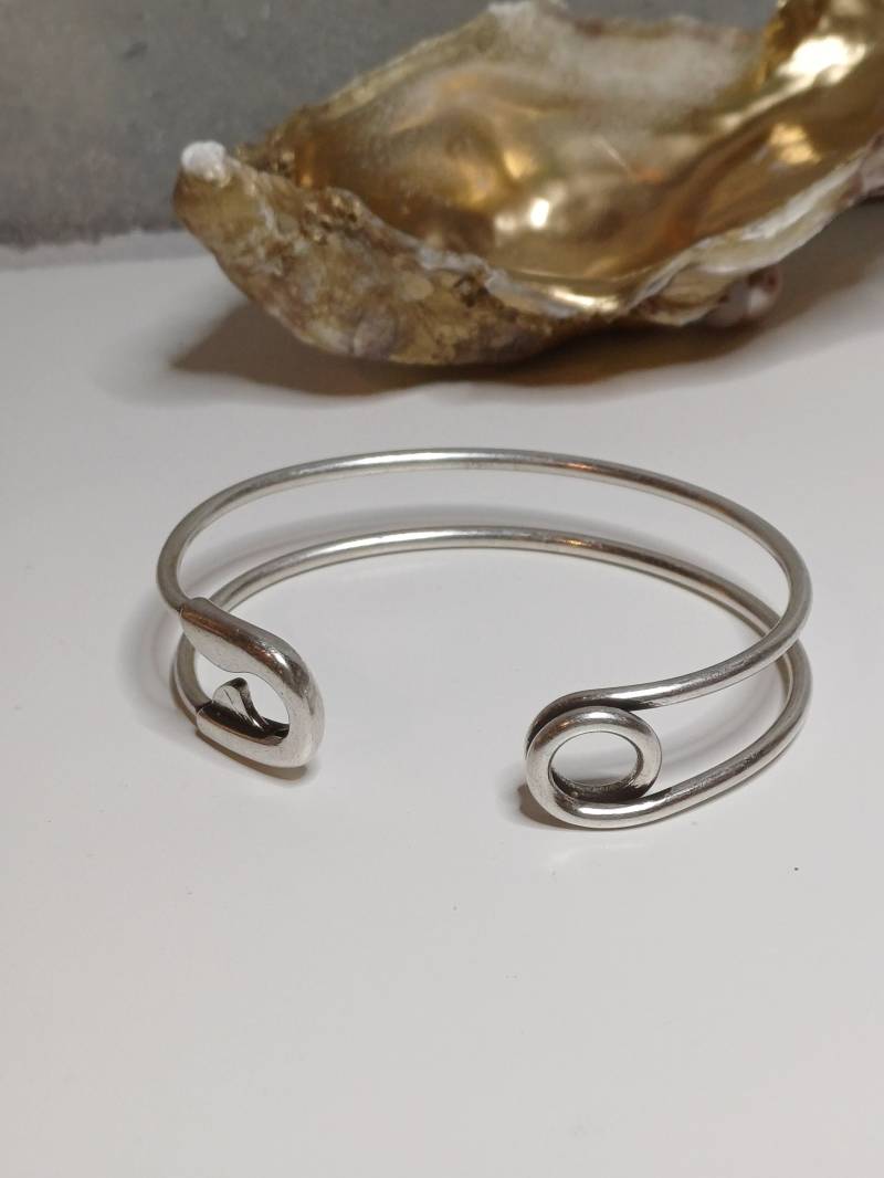 925-Er Versilberter Armreif Silberarmreif Bangle Silver Plated von HaberElements14