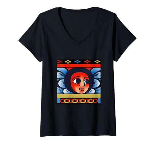 Damen Äthiopische geflügelte Engel T-Shirt mit V-Ausschnitt Damen Äthiopische geflügelte Engel T-Shirt mit V-Ausschnitt von HabeshaTee