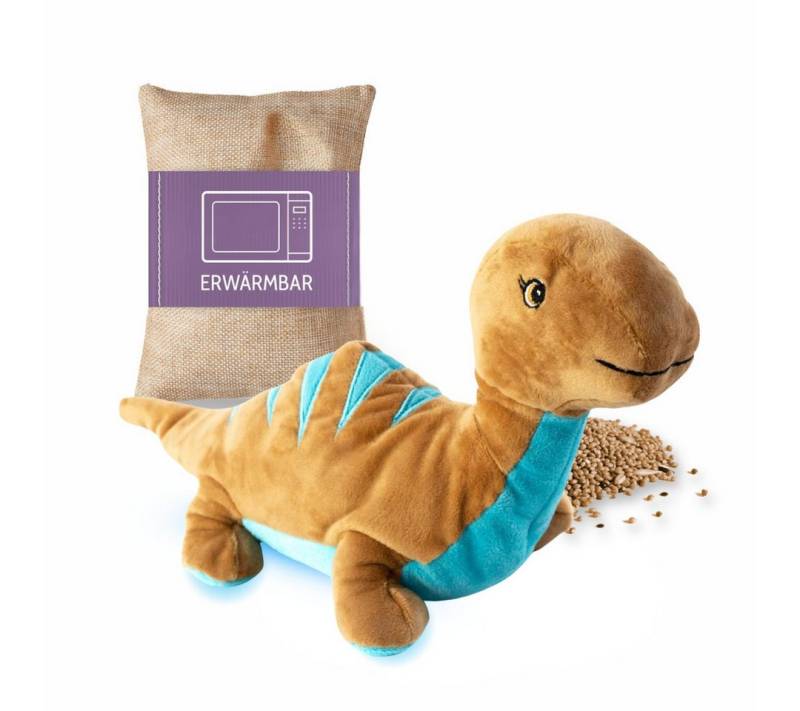 Habibi Plush Wärmekissen Habibi Plush Premium Wärmekissen Stofftier Dinosaurier braun von Habibi Plush