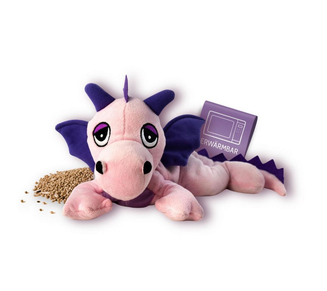 Habibi Plush Wärmekissen Habibi Plush Wärmekissen Stofftier Glücksdrache rosa von Habibi Plush