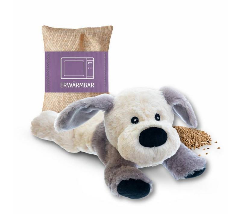 Habibi Plush Wärmekissen Habibi Premium Wärmekissen 1948 Hund Welpe grau von Habibi Plush