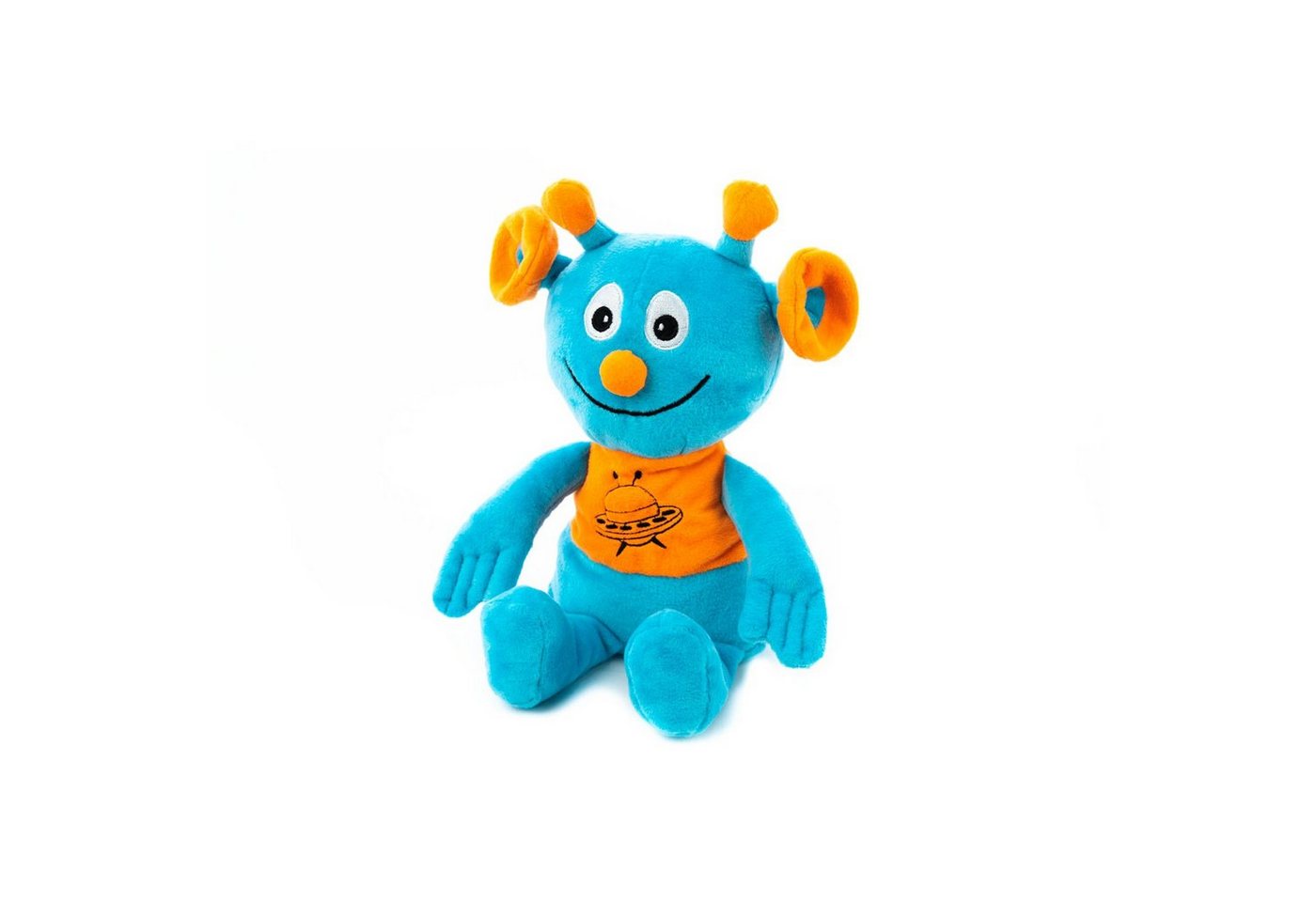 Habibi Plush Wärmekissen Habibi Wärmetier Alien blau/orange Mikrowelle/Ofen, (Wärmekuscheltier) von Habibi Plush