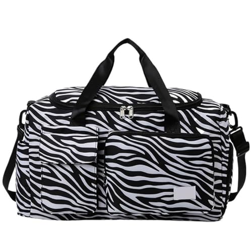 Reisetasche 18-Zoll-Reisetasche, Leicht, Wasserdicht, Für Tragen Von Gepäck, Mit Schuhfach Für Mädchen Sporttasche (Color : D, Size : 47 * 20 * 29.5cm) von Habrur