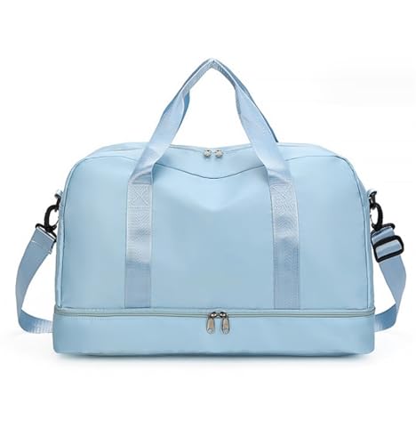 Reisetasche Weekender-Taschen Für Damen, 19-Zoll-Sport-Reisetasche Mit Mehreren Taschen Und Schuhfach Sporttasche (Color : H, Size : 49 * 25 * 32cm) von Habrur