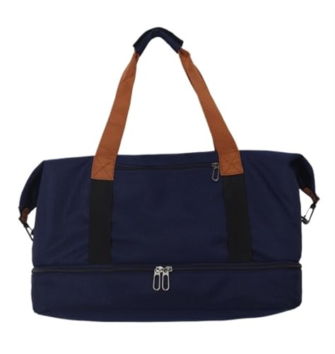 Reisetasche Wochenendtasche Für Damen Mit Schuhfach, Reisetasche Aus Oxford-Stoff Für Die Nacht Sporttasche (Color : E, Size : 61 * 27 * 32 cm) von Habrur