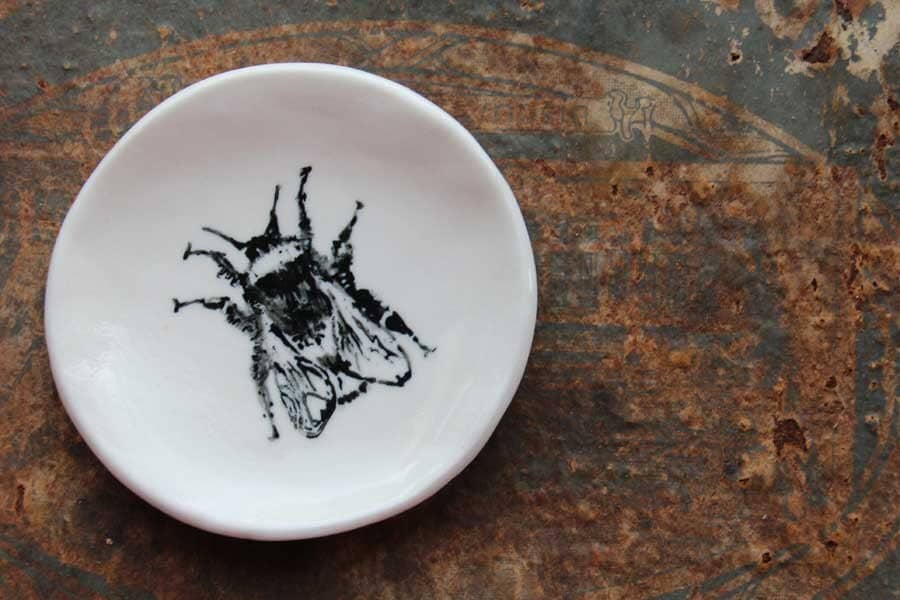 Keramik Hummel Schmuckschale | Porzellan Und Steingut Ringschale Teebeutel-Sammler Handgefertigt & Handbemalt Keramik Hummel Schmuckschale | Porzellan Und Steingut Ringschale Teebeutel-Sammler Handgefertigt & Handbemalt von HabulousCeramics