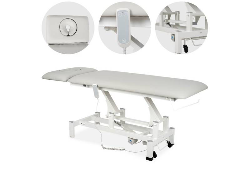 Habys Massageliege Fortis 2 Ergo Elektrische Behandlungsliege Hellgrau-Weiß von Habys