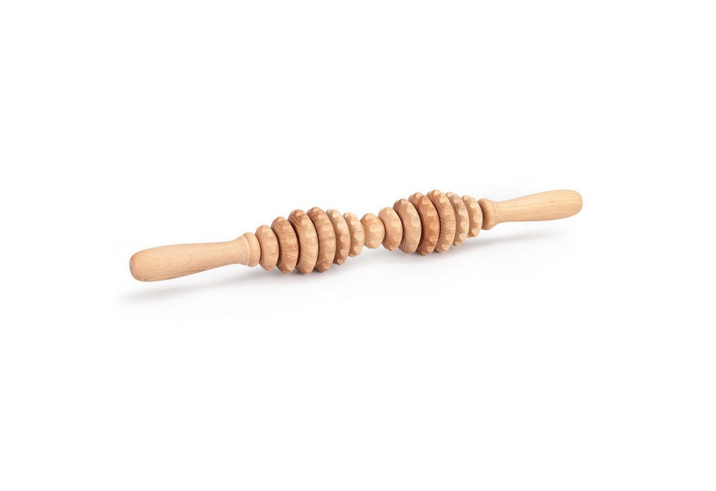 Habys Massageliege Holz-Massageroller 13 Rollen, Anti-Cellulite, Buchenholz, 40 cm von Habys