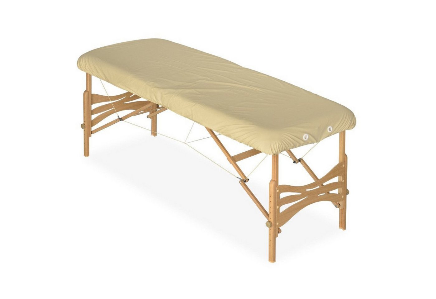 Habys Massageliege Ölresistenter PU-Bezug mit Gummizug und drei Spanngummis Beige 165x70 von Habys