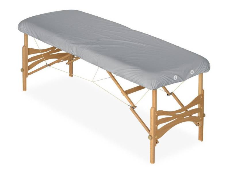 Habys Massageliege Ölresistenter PU-Bezug mit Gummizug und drei Spanngummis Grau 165x70 von Habys