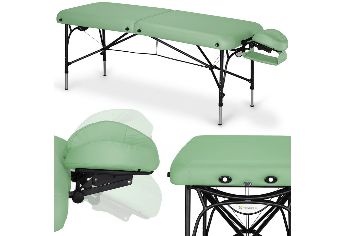 Habys Massageliege Smart Mobile Massagetisch Tragbar Massagebett Tattoliege Grün Habys Massageliege Smart Mobile Massagetisch Tragbar Massagebett Tattoliege Grün von Habys