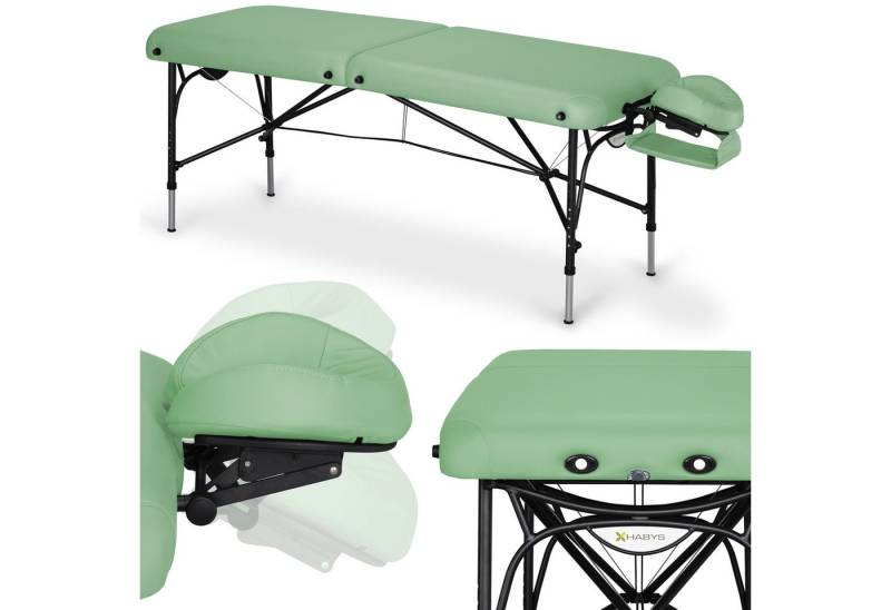 Habys Massageliege Smart Mobile Massagetisch Tragbar Massagebett Tattoliege Grün von Habys
