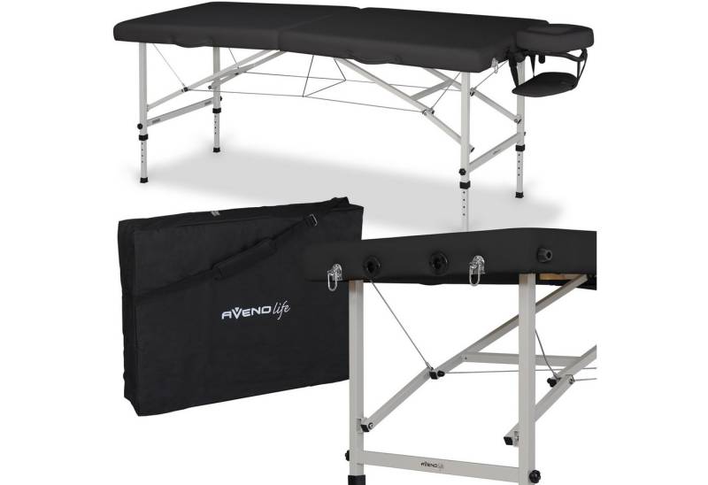 Habys Massageliege Torina Mobile Klappbar Kosmetikliege Tattooliege Schwarz von Habys