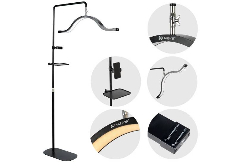 Habys Massageliege VENA LED-Kosmetiklampe 45W für Wimpern Augenbrauenstyling Make-up Habys Massageliege VENA LED-Kosmetiklampe 45W für Wimpern Augenbrauenstyling Make-up von Habys