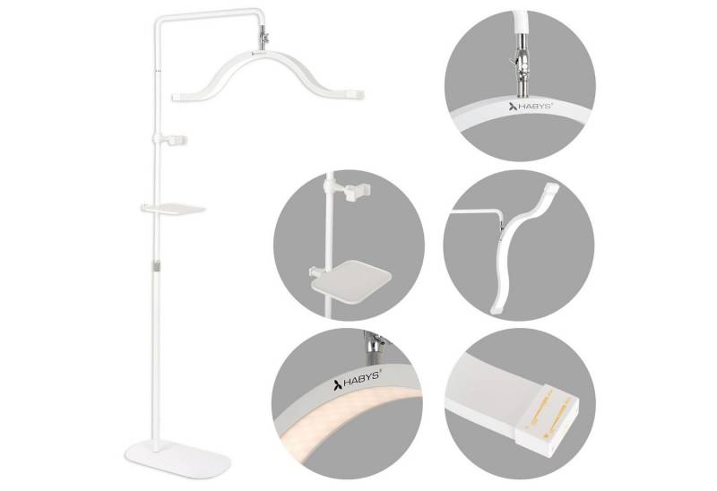 Habys Massageliege VENA LED-Kosmetiklampe 45W für Wimpern Augenbrauenstyling Make-up Habys Massageliege VENA LED-Kosmetiklampe 45W für Wimpern Augenbrauenstyling Make-up von Habys