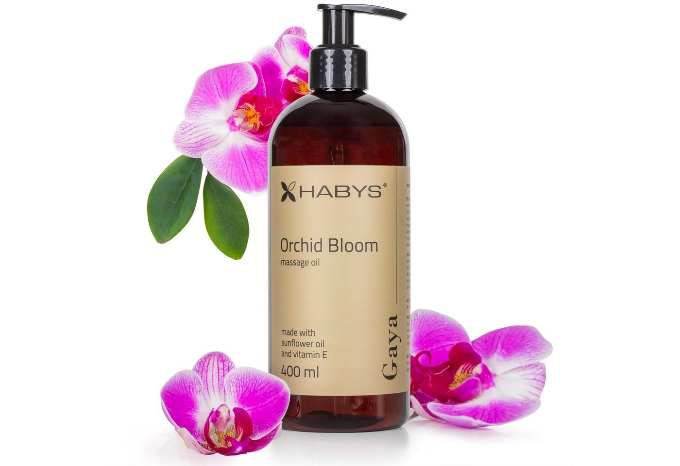 Habys Massageöl GAYA ORCHID BLOOM Öl 400 ml von Habys