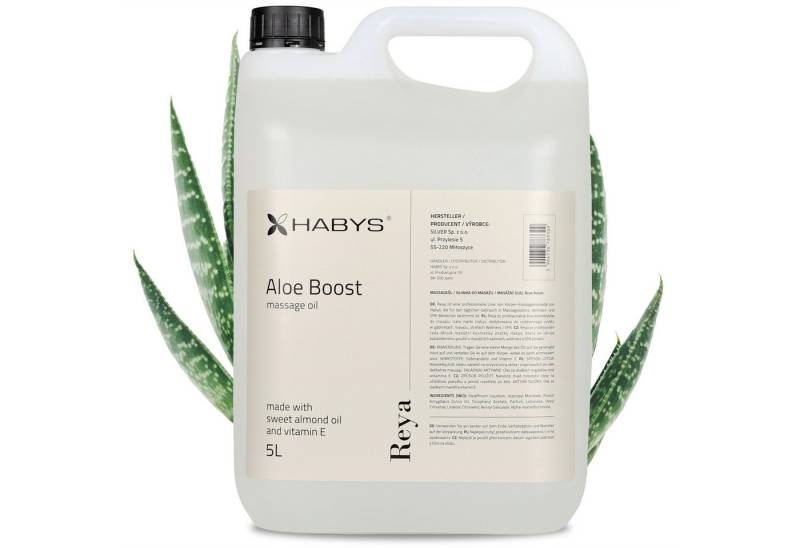 Habys Massageöl REYA Aloe Boost Öl Erfrischende Aloe - Note 5L von Habys