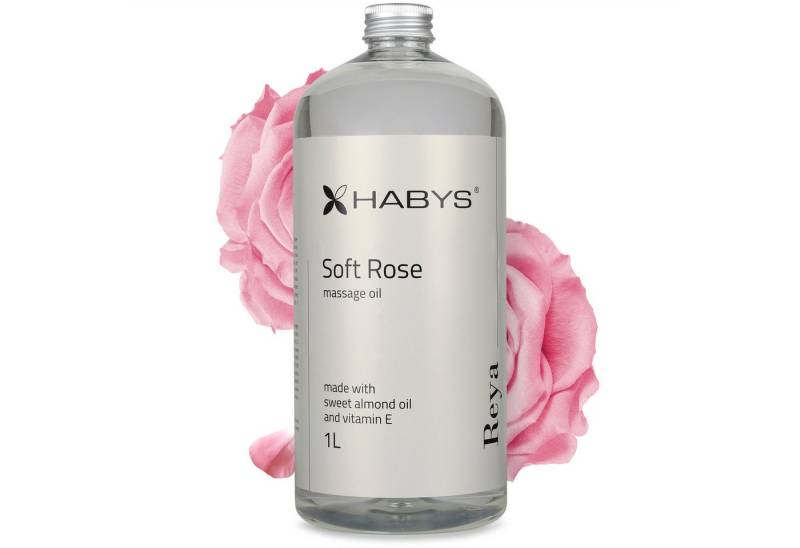 Habys Massageöl REYA Soft Rose Öl Duft von Rosen 1L von Habys