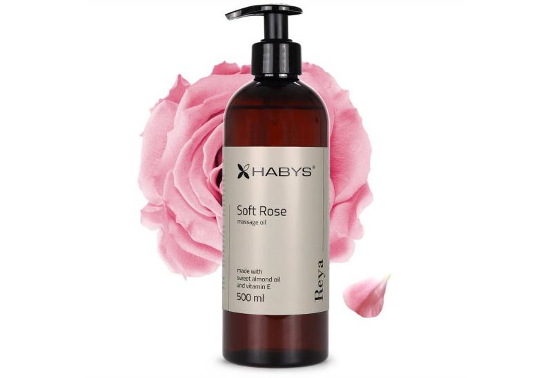 Habys Massageöl REYA Soft Rose Öl Duft von Rosen 500 ml von Habys