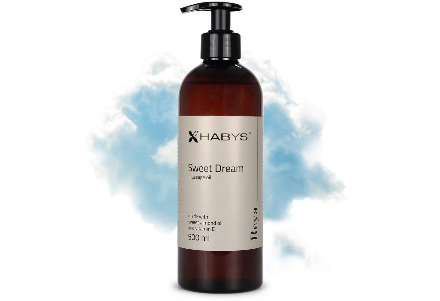Habys Massageöl REYA Sweet Dream Öl Süßlich-blumiger Duft 500 ml von Habys