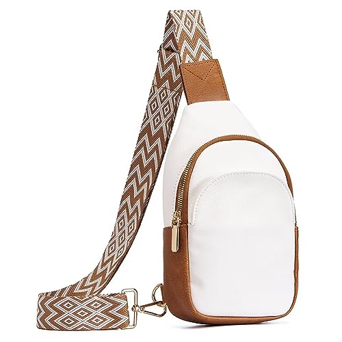 Kleine Schultertasche für Damen, PU-Leder, Umhängetasche, Bauchtasche, Brusttasche, modische Hüfttasche, Handy-Geldbörse für Reisen, Wandern, Brusttasche, Tagesrucksack, Crossbody für Sport, Laufen, von Haceolhada