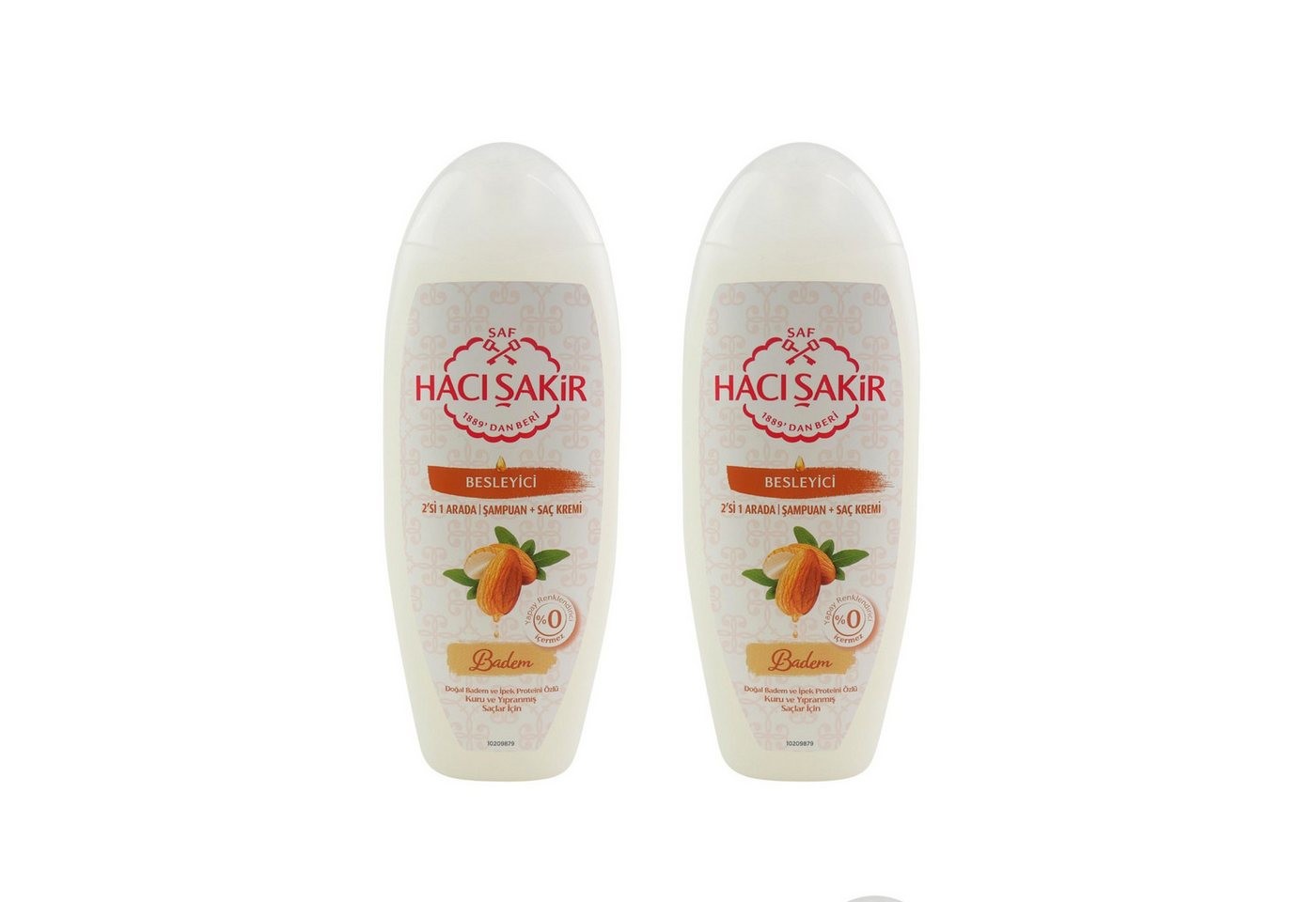 Haci Sakir Haarshampoo Haci Sakir Shampoo 2x 500 ml Mandel, Spar-Set, 2-tlg., mit Mandel-Duft Haci Sakir Haarshampoo Haci Sakir Shampoo 2x 500 ml Mandel, Spar-Set, 2-tlg., mit Mandel-Duft von Haci Sakir