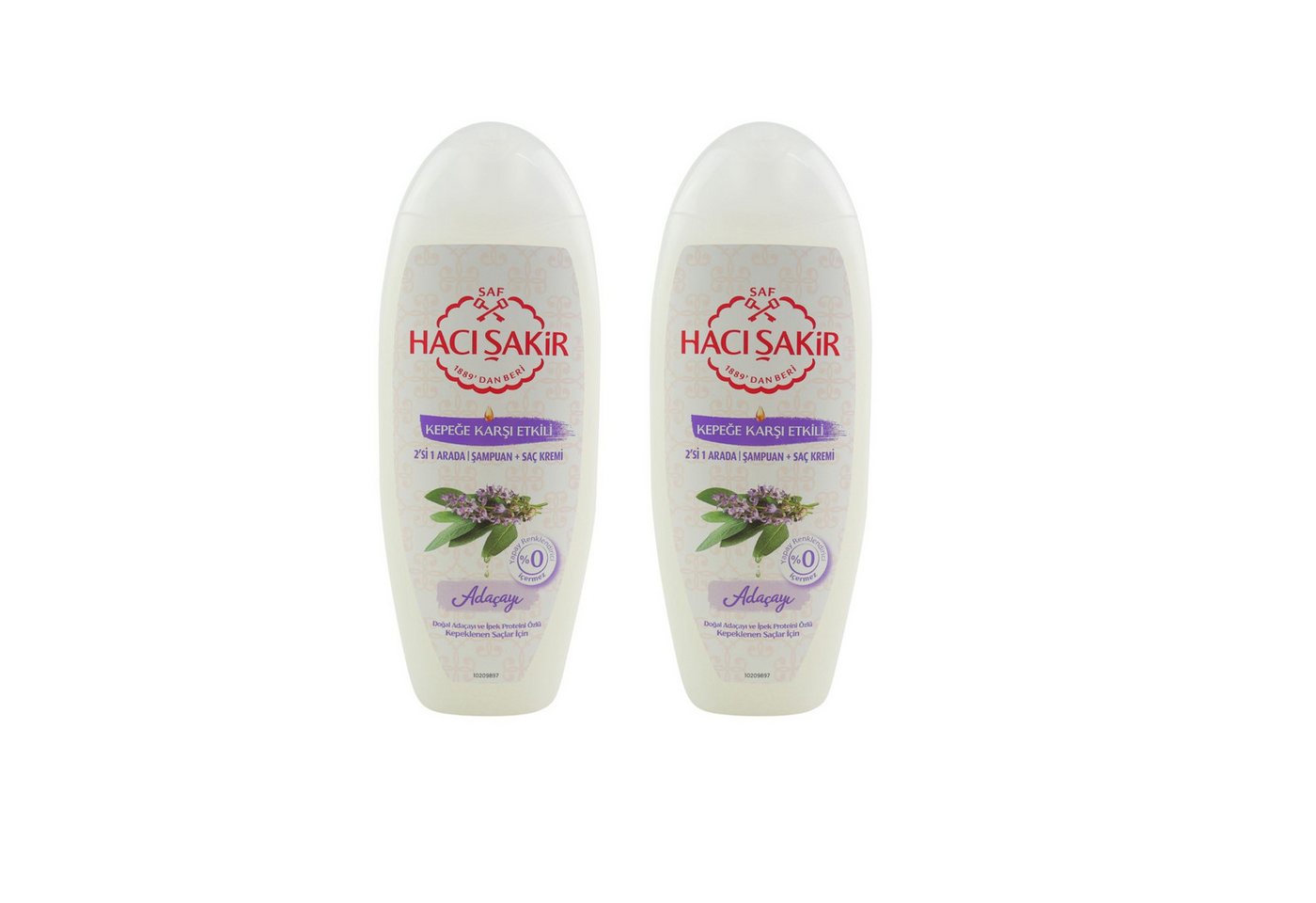 Haci Sakir Haarshampoo Haci Sakir Shampoo 2x 500 ml Salbei, Spar-Set, 2-tlg., mit Salbei-Duft Haci Sakir Haarshampoo Haci Sakir Shampoo 2x 500 ml Salbei, Spar-Set, 2-tlg., mit Salbei-Duft von Haci Sakir