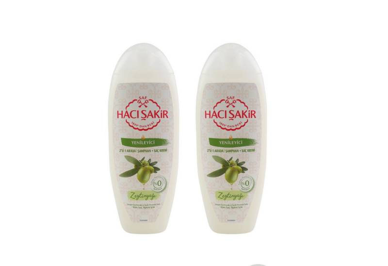 Haci Sakir Haarshampoo Haci Sakir Shampoo 2x 500 ml mit Olivenöl, Spar-Set, 2-tlg., mit Olivenöl Extrakten von Haci Sakir